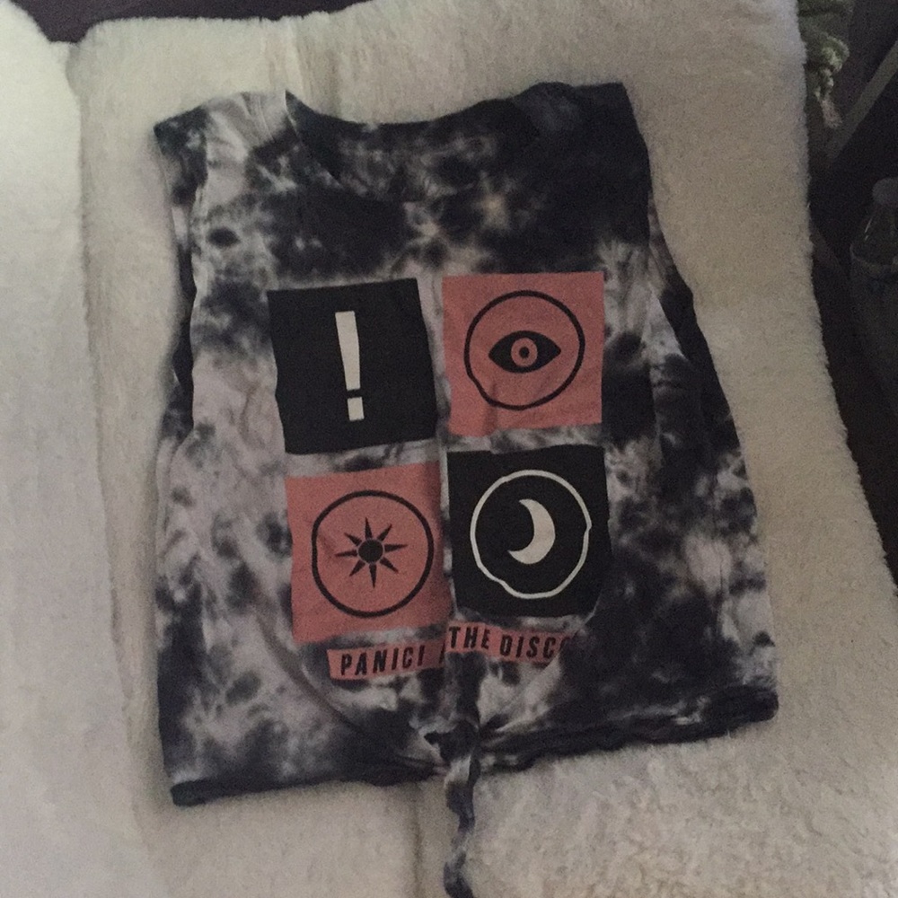 Panic at the disco muscle crop top
